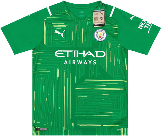 21-22 Manchester City Player Issue GK S/S Shirt - mysteryjerseys.ca