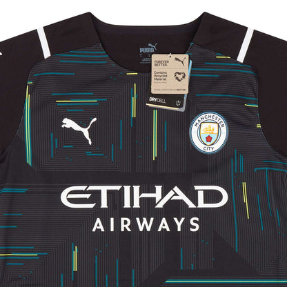 21-22 Manchester City Player Issue GK S/S Shirt - mysteryjerseys.ca