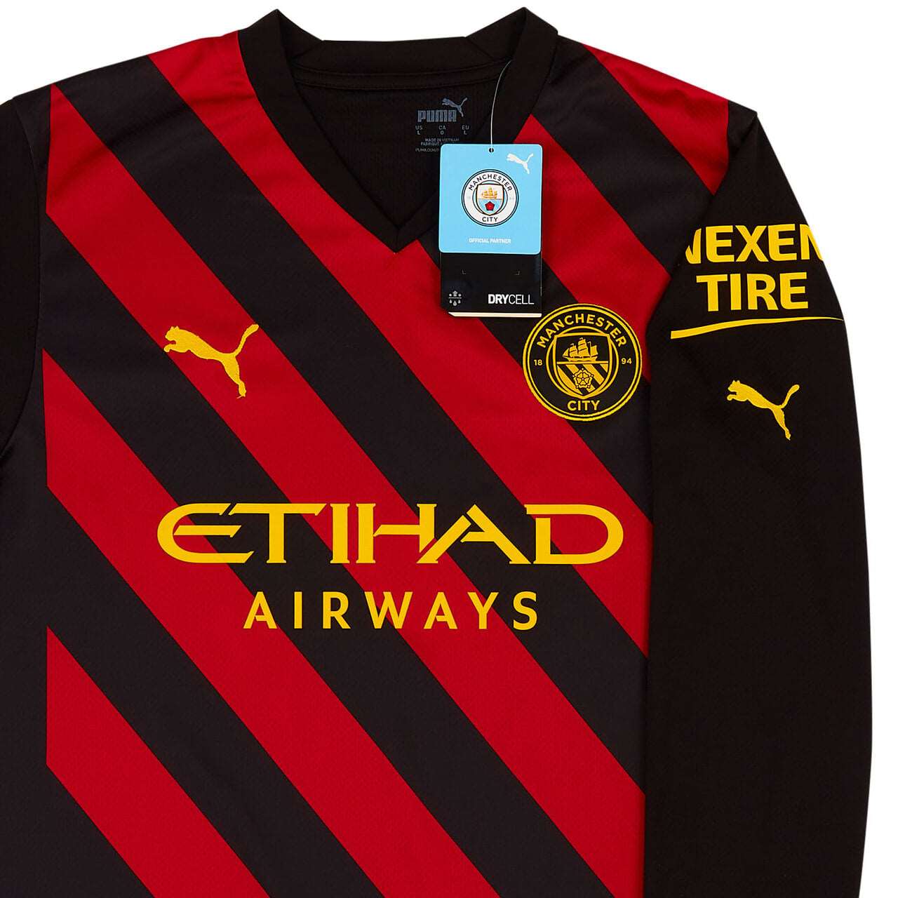 22-23 Manchester City Away L/S Shirt - mysteryjerseys.ca